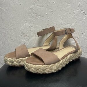 Vince Camuto Beige Espadrille Sandals